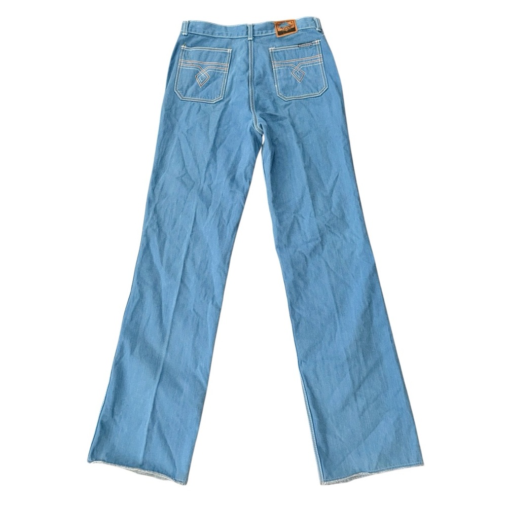 Vintage 70s Paradise Brand Jeans Ultra High Rise Straight Leg Jeans / Hong Kong